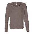 BELLA + CANVAS Women's Flowy Off Shoulder Long Sleeve Tee