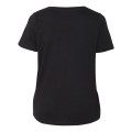 LAT Curvy Collection Women's Premium Jersey V-Neck Tee