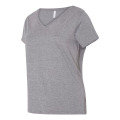 LAT Curvy Collection Women's Premium Jersey V-Neck Tee