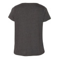 LAT Curvy Collection Women's Premium Jersey V-Neck Tee