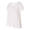 LAT Curvy Collection Women's Premium Jersey V-Neck Tee