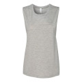 BELLA + CANVAS Women's Flowy Scoop Muscle Tank