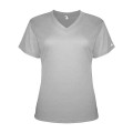 Badger Women's Triblend Performance V-Neck T-Shirt