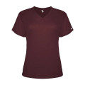 Badger Women's Triblend Performance V-Neck T-Shirt