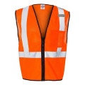 Kishigo Unisex Single Pocket Zipper Mesh Class 2 Vest