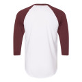 American Apparel Unisex 50/50 Raglan Three-Quarter Sleeve...