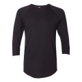 American Apparel Unisex 50/50 Raglan Three-Quarter Sleeve...