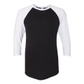 American Apparel Unisex 50/50 Raglan Three-Quarter Sleeve...