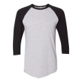 American Apparel Unisex 50/50 Raglan Three-Quarter Sleeve...