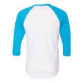 American Apparel Unisex 50/50 Raglan Three-Quarter Sleeve...