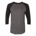 American Apparel Unisex 50/50 Raglan Three-Quarter Sleeve...
