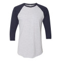 American Apparel Unisex 50/50 Raglan Three-Quarter Sleeve...
