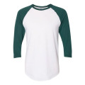American Apparel Unisex 50/50 Raglan Three-Quarter Sleeve...