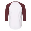 American Apparel Unisex 50/50 Raglan Three-Quarter Sleeve...