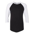 American Apparel Unisex 50/50 Raglan Three-Quarter Sleeve...