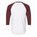 American Apparel Unisex 50/50 Raglan Three-Quarter Sleeve...