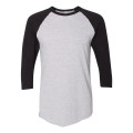 American Apparel Unisex 50/50 Raglan Three-Quarter Sleeve...