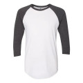 American Apparel Unisex 50/50 Raglan Three-Quarter Sleeve...