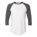 American Apparel Unisex 50/50 Raglan Three-Quarter Sleeve...
