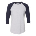 American Apparel Unisex 50/50 Raglan Three-Quarter Sleeve...