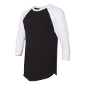 American Apparel Unisex 50/50 Raglan Three-Quarter Sleeve...