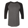 American Apparel Unisex 50/50 Raglan Three-Quarter Sleeve...