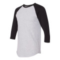 American Apparel Unisex 50/50 Raglan Three-Quarter Sleeve...