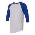 American Apparel Unisex 50/50 Raglan Three-Quarter Sleeve...