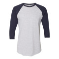 American Apparel Unisex 50/50 Raglan Three-Quarter Sleeve...