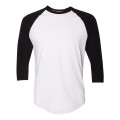 American Apparel Unisex 50/50 Raglan Three-Quarter Sleeve...