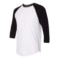 American Apparel Unisex 50/50 Raglan Three-Quarter Sleeve...