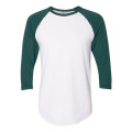 American Apparel Unisex 50/50 Raglan Three-Quarter Sleeve...
