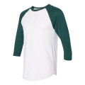 American Apparel Unisex 50/50 Raglan Three-Quarter Sleeve...