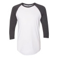 American Apparel Unisex 50/50 Raglan Three-Quarter Sleeve...