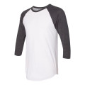 American Apparel Unisex 50/50 Raglan Three-Quarter Sleeve...