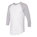 American Apparel Unisex 50/50 Raglan Three-Quarter Sleeve...
