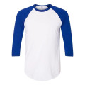 American Apparel Unisex 50/50 Raglan Three-Quarter Sleeve...