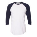 American Apparel Unisex 50/50 Raglan Three-Quarter Sleeve...