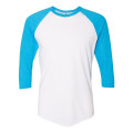 American Apparel Unisex 50/50 Raglan Three-Quarter Sleeve...
