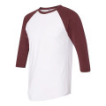 American Apparel Unisex 50/50 Raglan Three-Quarter Sleeve...