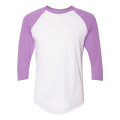 American Apparel Unisex 50/50 Raglan Three-Quarter Sleeve...