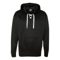 J. America Sport Lace Polyester Fleece Hooded Sweatshirt
