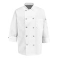 Chef Designs 100% Polyester Ten Pearl Button Chef Coat