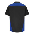 Red Kap Men's Tri-Color Short Sleeve Shop Shirt