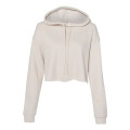 BELLA + CANVAS Women's Crop Fleece Hoodie Sweatshirt