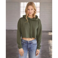 BELLA + CANVAS Women's Crop Fleece Hoodie Sweatshirt