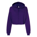 BELLA + CANVAS Women's Crop Fleece Hoodie Sweatshirt