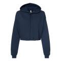 BELLA + CANVAS Women's Crop Fleece Hoodie Sweatshirt
