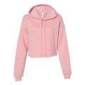 BELLA + CANVAS Women's Crop Fleece Hoodie Sweatshirt