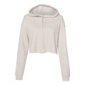 BELLA + CANVAS Women's Crop Fleece Hoodie Sweatshirt